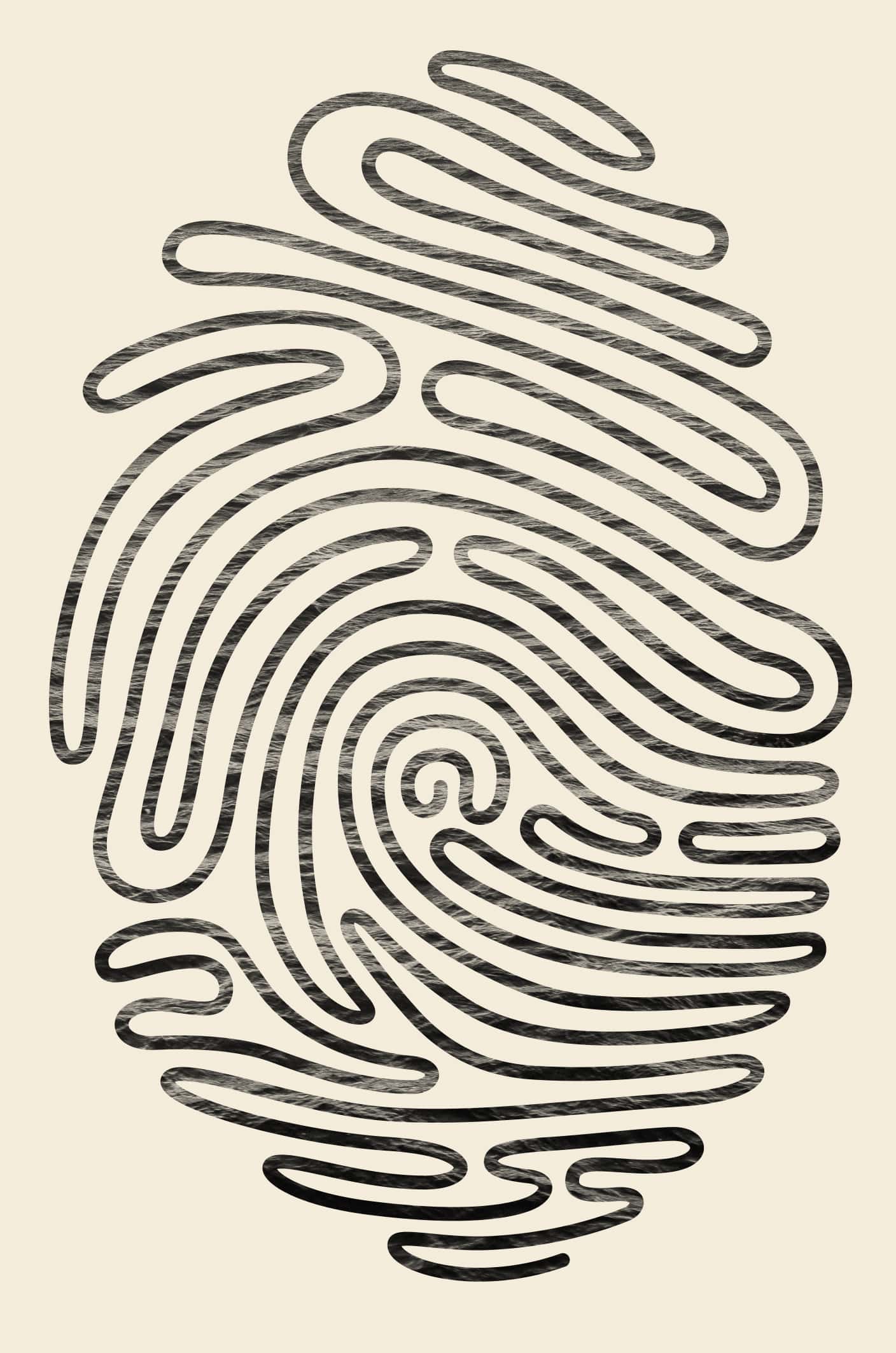 a thumbprint with water behind it